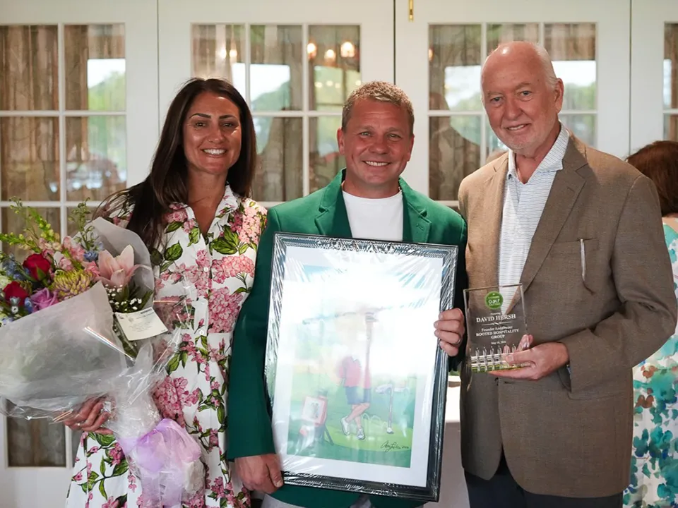 Rachel Hersh, David Hersh, and Jim McCann at Smile Farms’ 12th Annual Golf Outing.